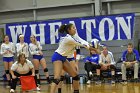 Volleyball vs Emerson  Wheaton College Women's Volleyball vs Emerson College. - Photo by Keith Nordstrom : Wheaton, Volleyball, VB2019